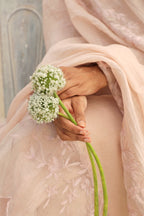 BABY PINK CHANDERI KURTA SET