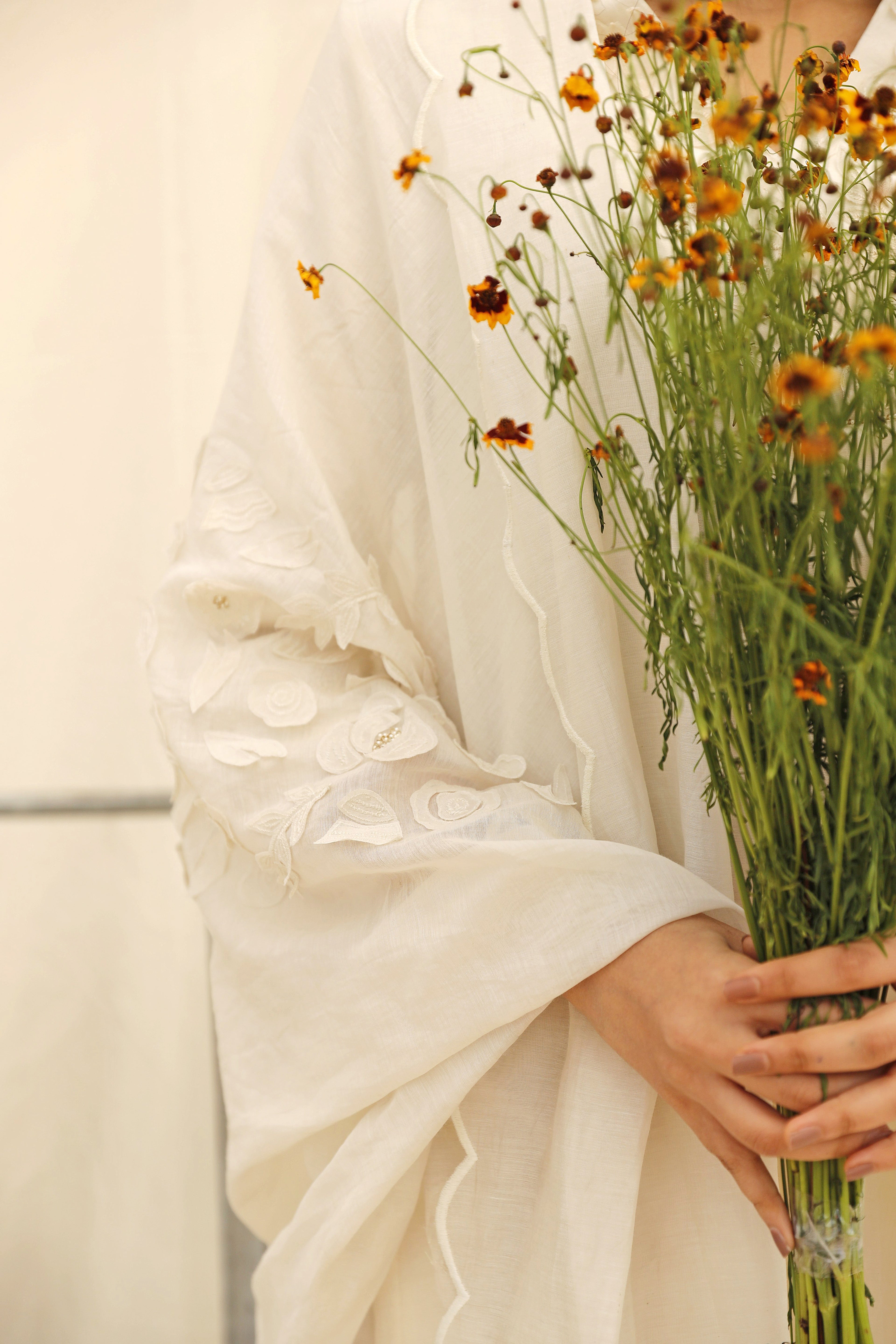 CHANDERI BLOSSOM KURTA SET