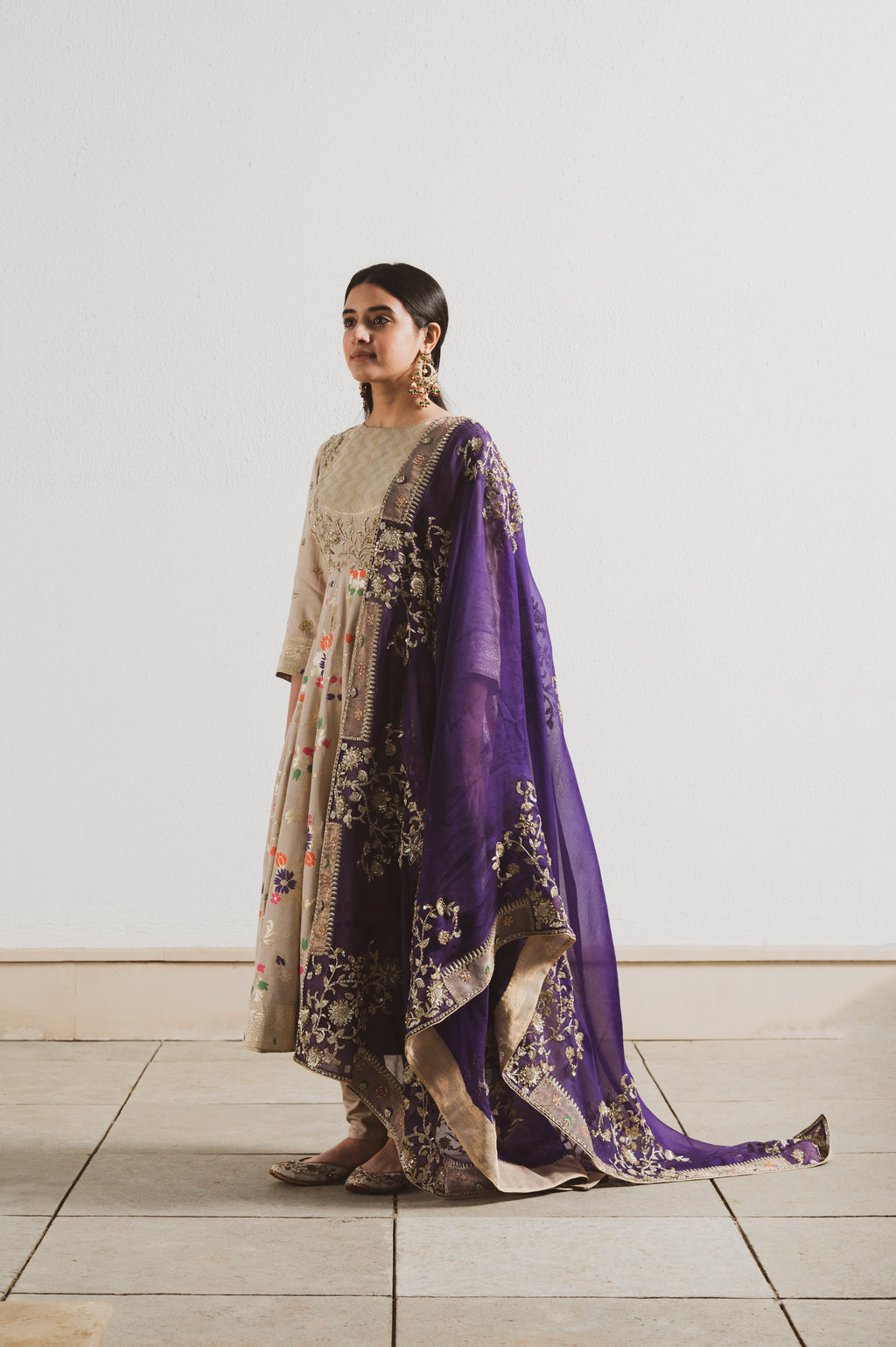 HAND EMBROIDERED ANARKALI SUIT