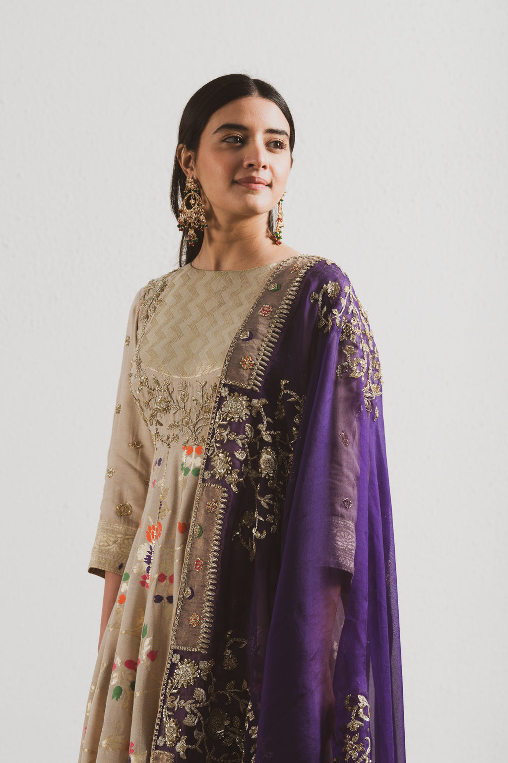 HAND EMBROIDERED ANARKALI SUIT