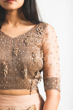 ORGANZA EMBROIDERED LEHENGA SET