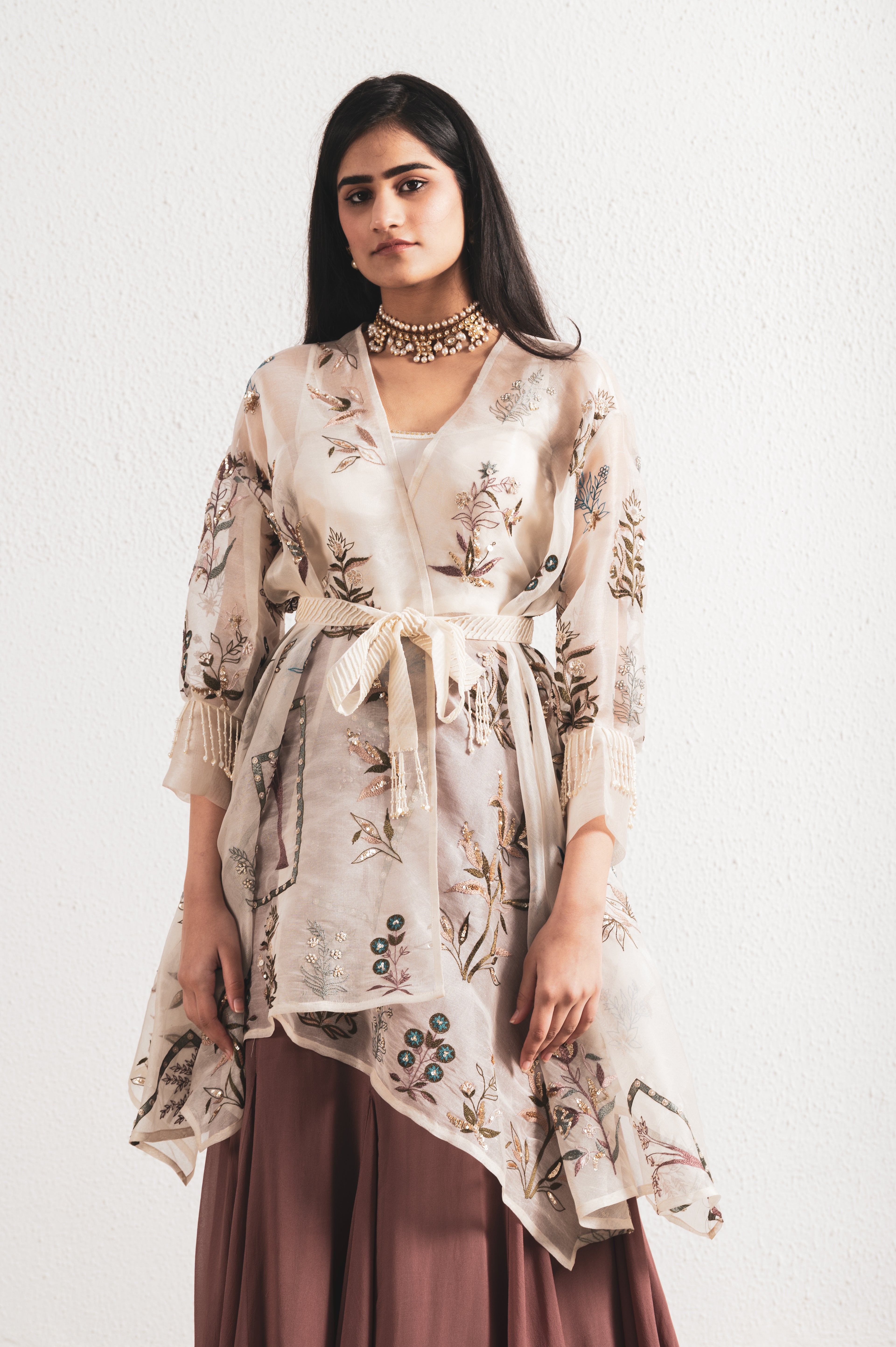 GEORGETTE SKIRT & BLOUSE SET