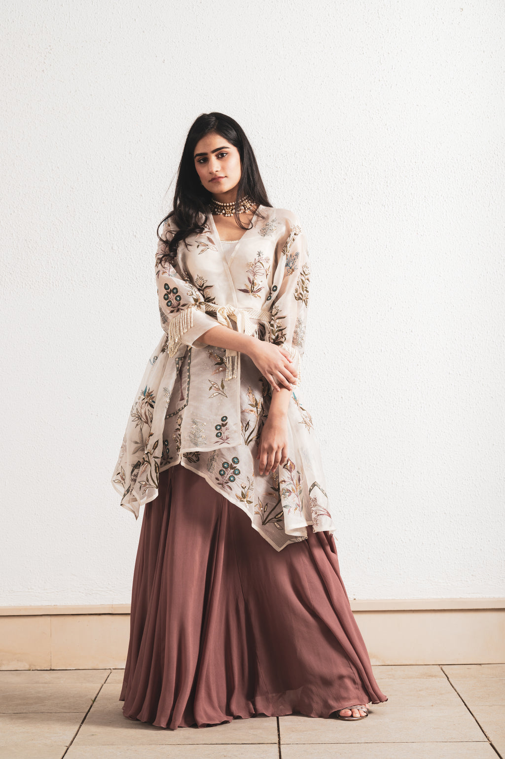 GEORGETTE SKIRT & BLOUSE SET