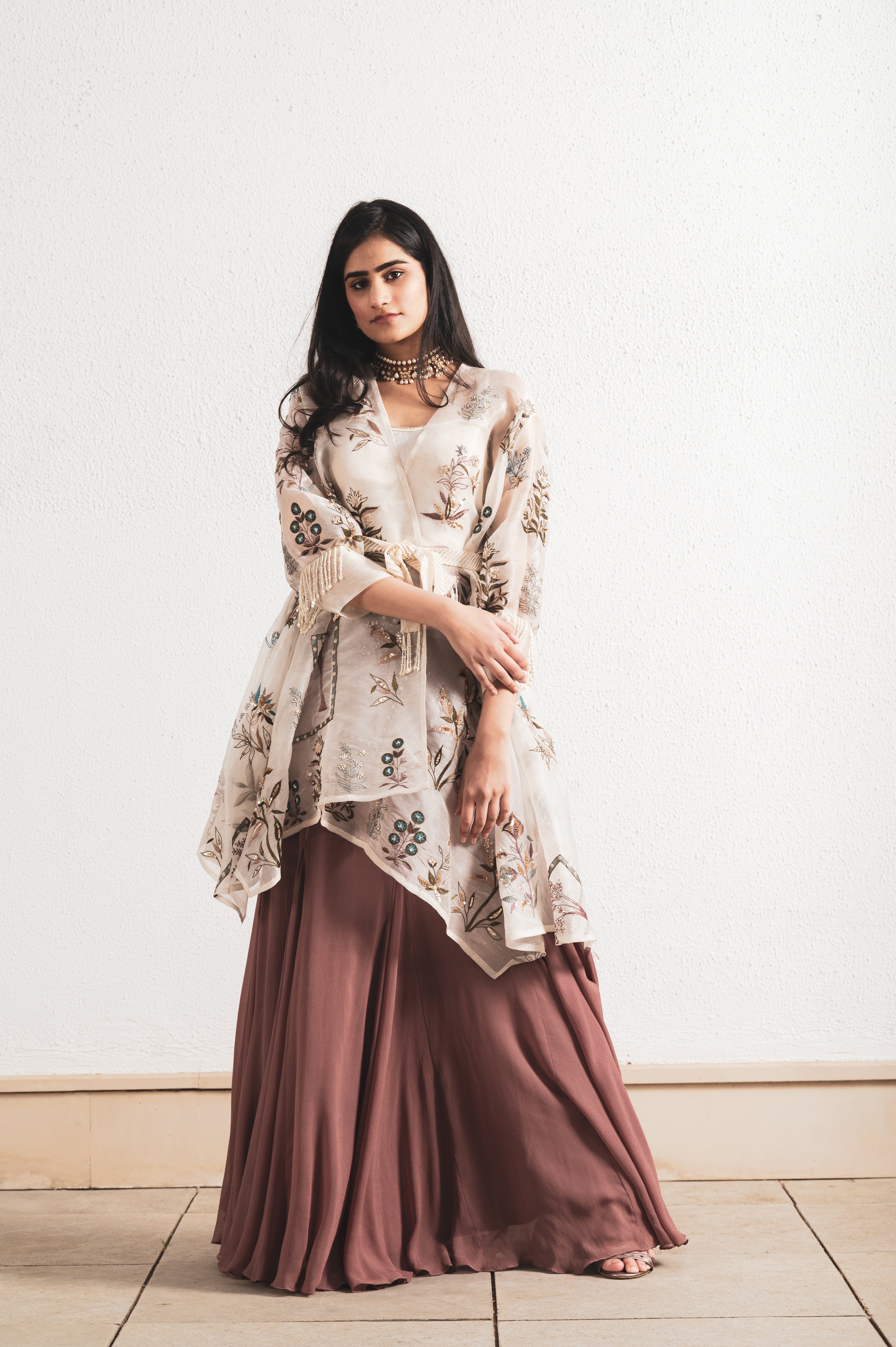 GEORGETTE SKIRT & BLOUSE SET