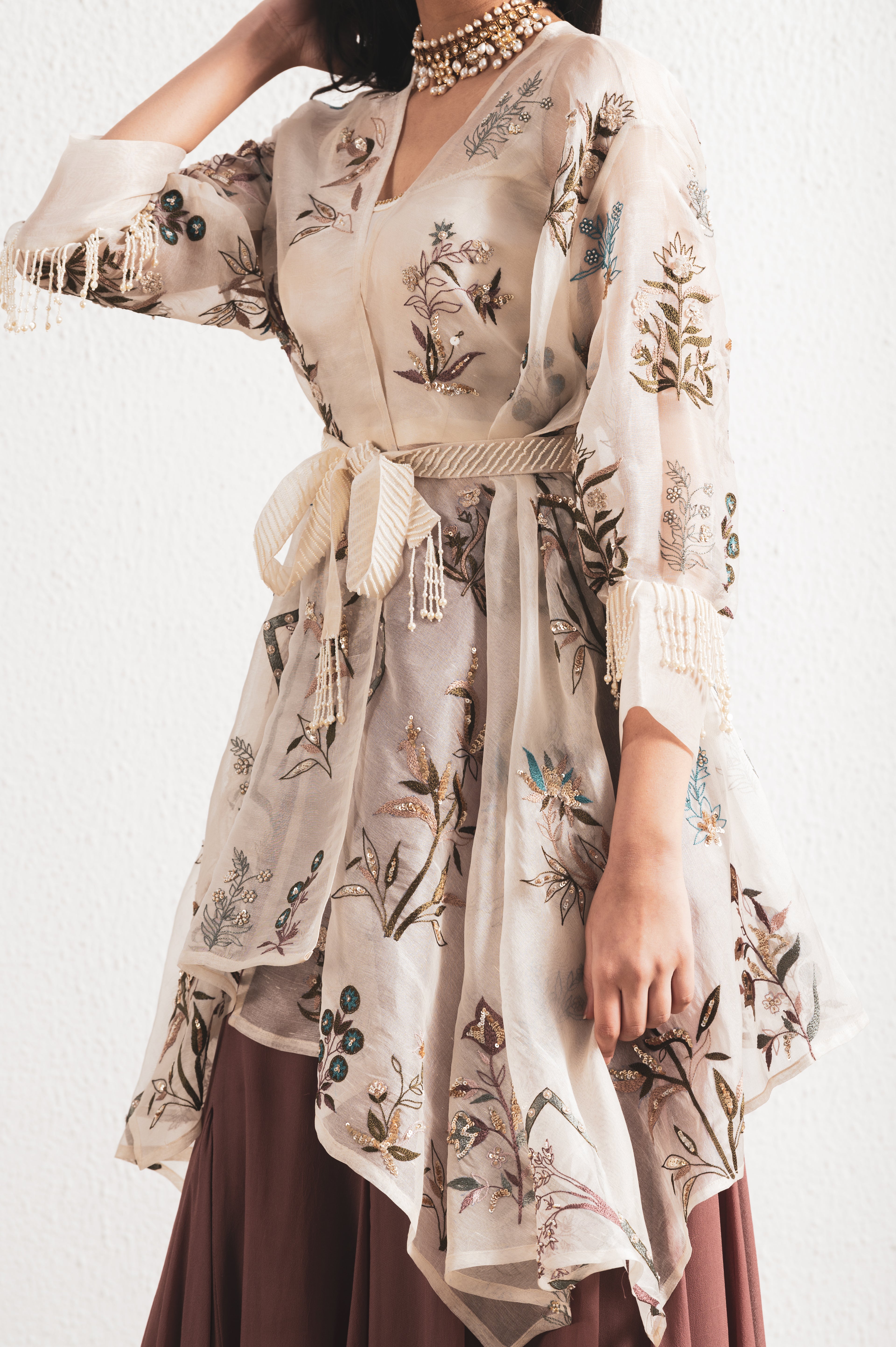 GEORGETTE SKIRT & BLOUSE SET