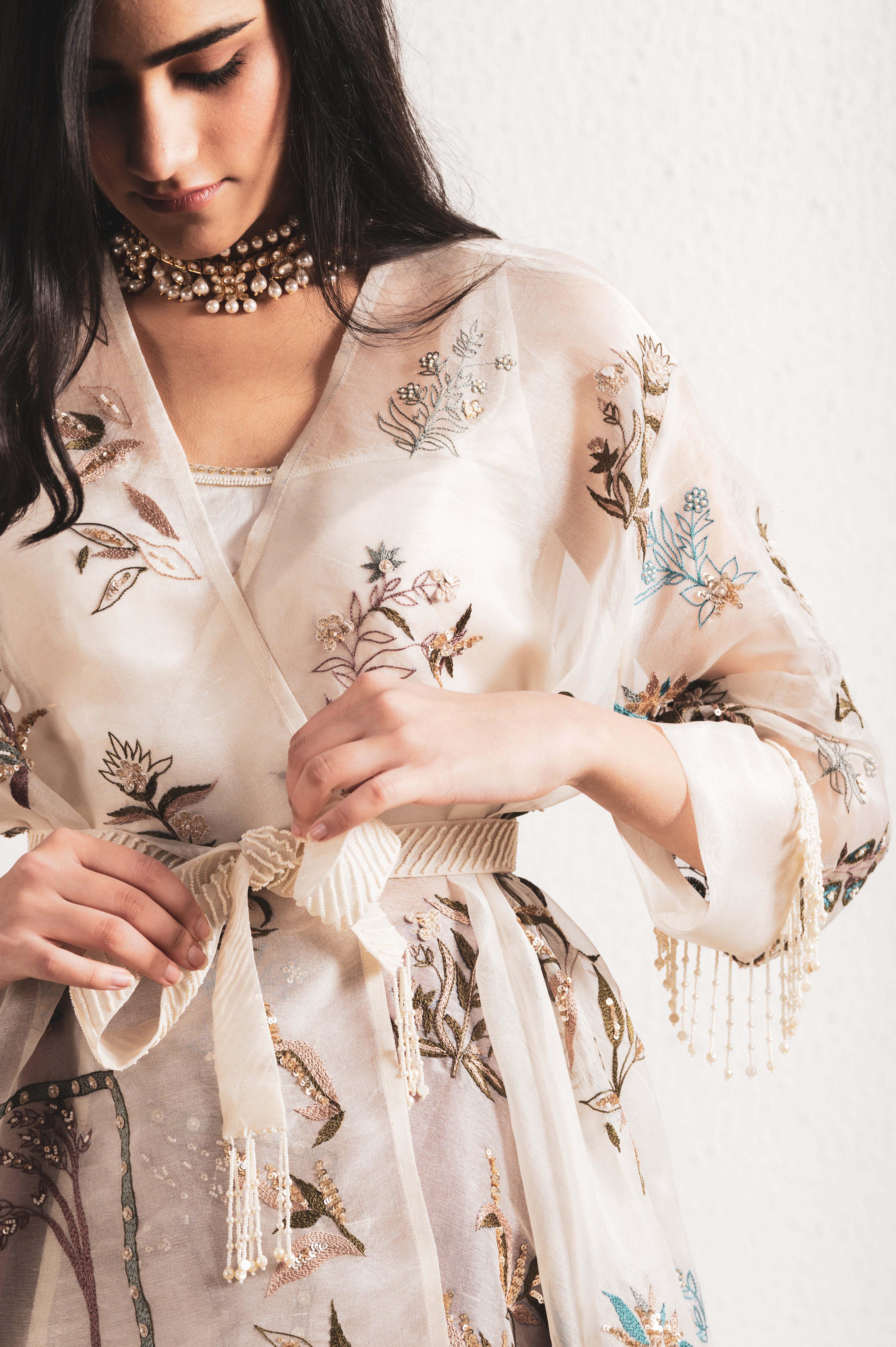 GEORGETTE SKIRT & BLOUSE SET