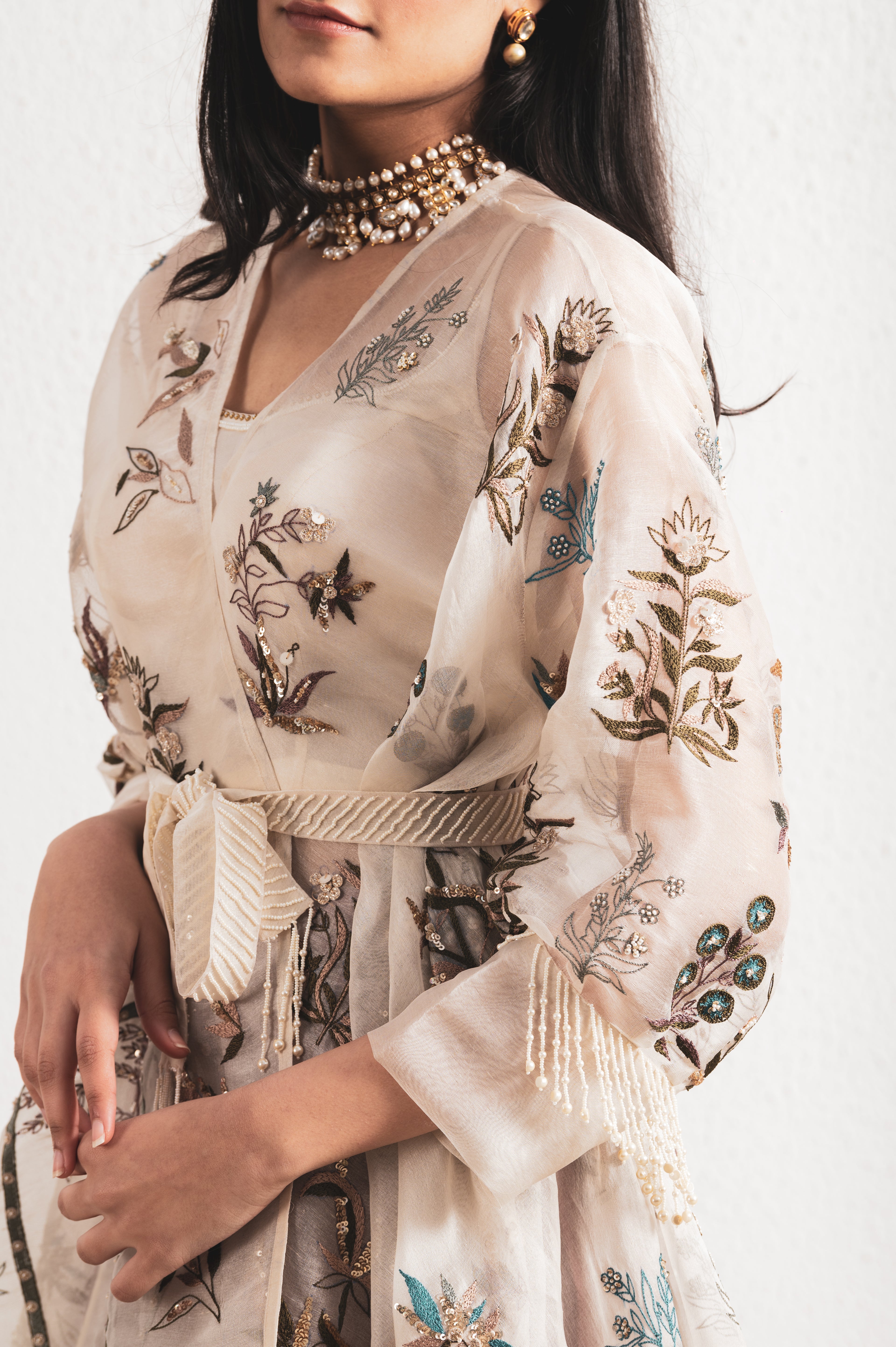 GEORGETTE SKIRT & BLOUSE SET