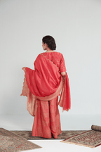 Gulnaar Chanderi Sharara Set