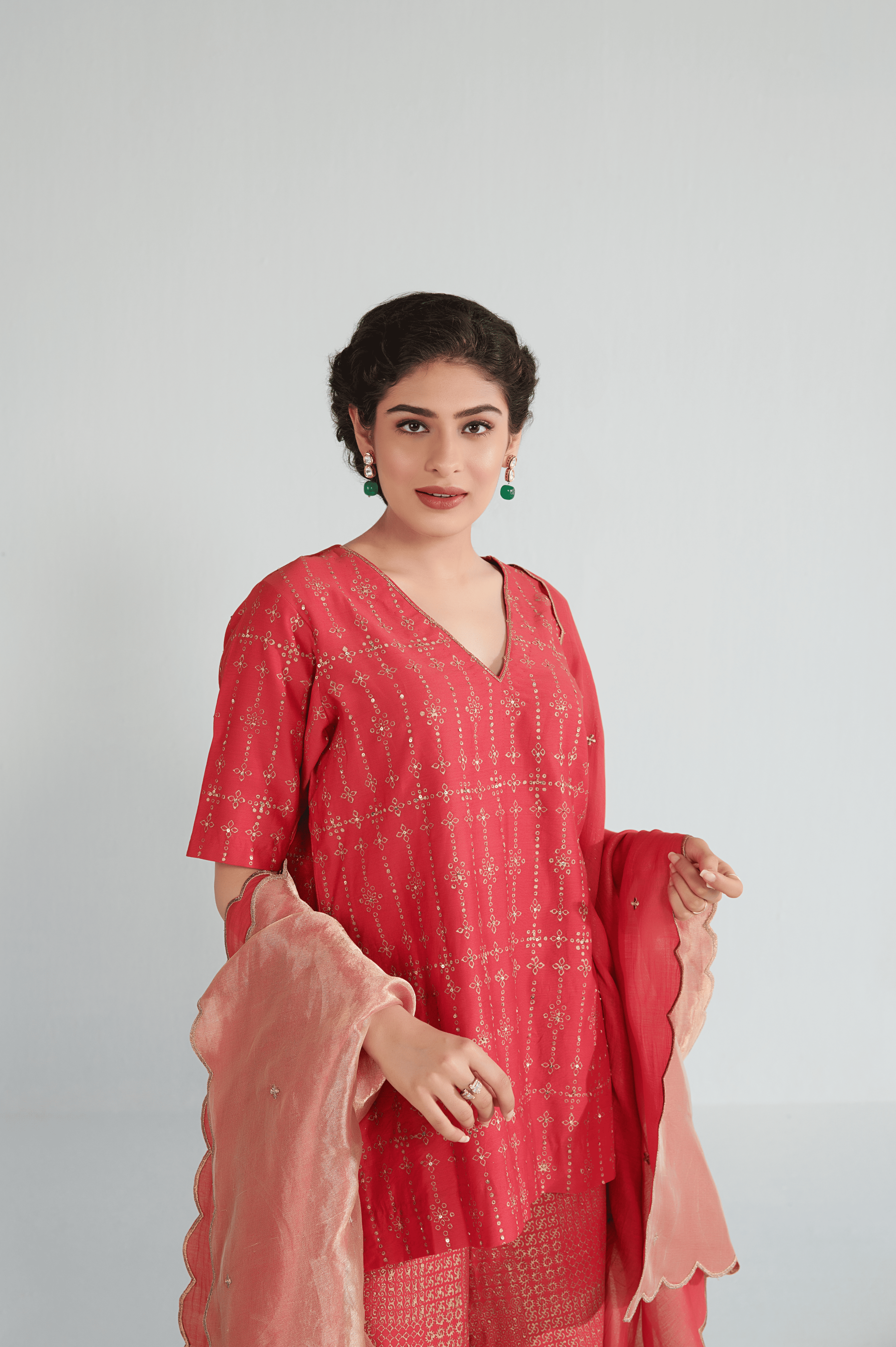 Gulnaar Chanderi Sharara Set