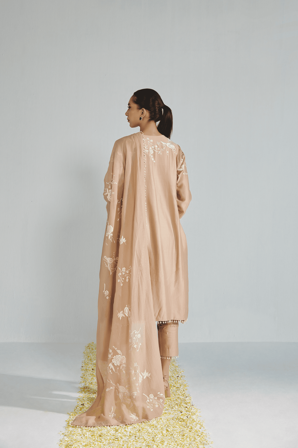 Gulrose Chanderi Kurta Set